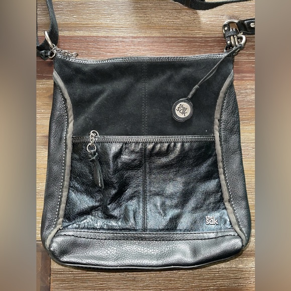 The Sak Black Crossbody‎ Purse - Picture 1 of 10